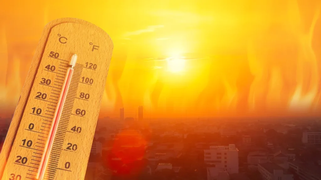 Aquecimento Global - Cidades Muito Quentes Mostradas num Termômetro